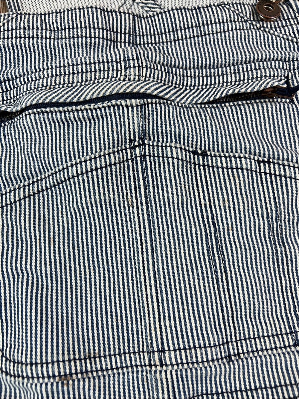 Women’s Duluth Trading Overalls Size Mx33 Rootstock Engineer Striped Gardening - Picture 6 of 13